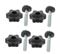 Abaodam 4pcs Lawn Mower Handle Knob Bolt Nut Set High Strength Screws for Lawn Sweeper and Snow Blower Rapid Installation Garden Machine Accessories with Oxidation Resistant Finish