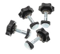 Abaodam 4pcs Lawn Mower Handle Knob Nut Bolt Set Composite Lawn Tractor Screws Replacement Parts Mower Assist Handle Accessories
