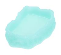 Abaodam 4pcs Luminous Reptile Water Dish Wear-resistant Feeding Bowls for Tortoise Frog Lizard Terrarium Accessories Night Glow Pet Feeding Bowls Xs