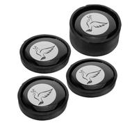 Abaodam 4pcs Magnetic Cymbal Mute Dampener Cowbell Magnet Mount for Drums Reusable Cymbal Silencer Pads Magnetic Holder for Percussion Practice