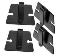 Abaodam 4pcs Metal Car Microphone Hangers Mic Holder Clips for Handheld Radio Microphone Compatible with Ic-2720h Ic-2820ht M241 Dr635 Models, Car Radio Accessories for Vehicle Use