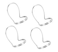 Abaodam 4pcs Metal Hollow Banjo and Mandolin Finger Picks Set Silver 1 Thumb Pick and 3 Index for Folk Guitar and Bass Musical Instruments