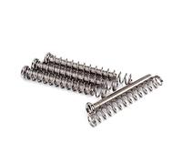 Abaodam 4pcs Metal Humbucker Pickup Screws Springs Kit Electric Guitar Mounting Parts Accessories
