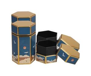 Abaodam 4pcs Metal Tobacco Storage Boxes 50g Airtight and Impact Resistant Tin Containers Vintage Chinese Style Smoking Cases for Men Everyday Use and Travel