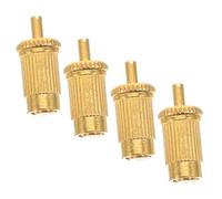 Abaodam 4pcs Metal Tremolo Bridge Studs and Anchors Screws for Electric Guitar Bridge Saddle Height Adjustment Replacement Compatible with Various Models
