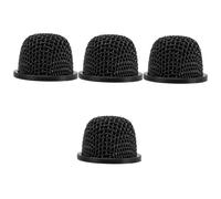Abaodam 4pcs Microphone Mesh Head Replacement Metal Cover for Mic Microphone Metal Grille for Wireless Mic Supplies Use as Protector in Recording Scenario