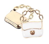 Abaodam 4Pcs Mini Metal Bags Mini Chain Bag Model Alloy Doll House Handbags for Miniature Decor Accessory