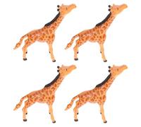 Abaodam 4pcs Mini Tiny Giraffe Ornaments for Micro Landscapes Moss Terrariums Fairy Dollhouse Accessories Unique Animal Figures for Garden Home Decoration