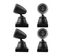 Abaodam 4pcs Miniature Railroad Signal Lights Green LED Model Train Spotlight Set for Sand Table Decor, Micro Landscape Lamp Ornaments for Model Railway Scenes