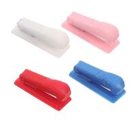 Abaodam 4pcs Miniature Stapler for Dollhouse Accessories Realistic Tiny Office Stationery Models in Pink White Blue Red Pla Material Decor for Crafting and Collectors