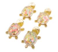 Abaodam 4pcs Multicolored Turtle Sea Animal Sensory Figures for Sand Fish Tank Decorations for Ocean Birthday Parties and Creative Play