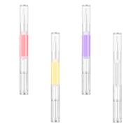 Abaodam 4pcs Nail Oil Pen Set for Manicure Nourish Pen with 2ml Each Portable Nail Treatment Accessory with Mineral Oil and Beeswax Easy to Carry and Manicure Store