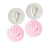 Abaodam 4pcs Newborn Handprint Footprint Memory Keepsake for Boy Girl Milestone Photography Props