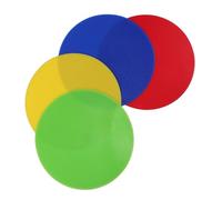 Abaodam 4pcs Nonslip Flat Round Spot Markers Speed Training Dots for Soccer Basketball Agility Drills High Visibility Sports Field Cones for Agility and Speed Enhancement