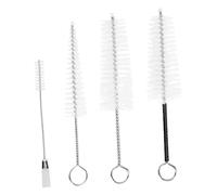Abaodam 4pcs Nylon Saxophone Cleaning Brush Horn Flute Sound Hole Brush Kit Multipurpose Instrument Cleaning Tool