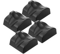 Abaodam 4pcs Ocarina Stand Holder for 12-hole Ocarinas Resin Base Black Musical Instrument Accessory Portable Support for Performance and Practice