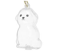 Abaodam 4pcs Pet Memorial Box Keychain Hair Storage Keepsake Urn for Dogs Cats Portable Visible Display Lightweight Attachment for Bags Keys