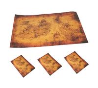 Abaodam 4pcs Pirate Treasure Game Maps Vintage Style Paper Maps for Family Party Adventure Enhancing Teamwork Strategic Literacy Skill Development
