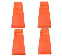 Abaodam 4pcs Plastic Felling Wedges Woodcutting Logging Chocks with Serrated Barbs for Tree Cutting Guide and Timber Felling Safety