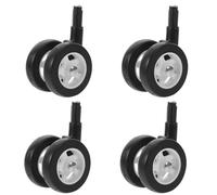 Abaodam 4pcs Plastic Replacement Wheel for Walker Silent Swivel Wheels for Smooth Rolling Detachable Boy Girl Learning Accessory for Indoor Use