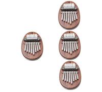 Abaodam 4pcs Portable Mini Kalimba Wooden Fingertip Piano for Boys and Girls Keys Music Instrument for Beginners