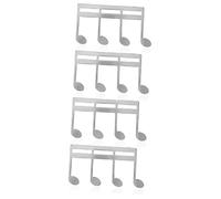 Abaodam 4pcs Portable Music Book Clip Metal Shaped Music Page Holder Practical Book Holder for Sheet Allow Annotations for Guitar Score Clip Note Clamp