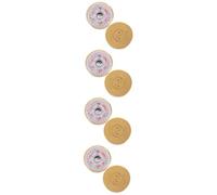 Abaodam 4pcs Portable Vintage Copper Chinese Compass Lightweight Durable Mini Compass with Traditional Markings for Camping and Navigation Taoist Supplies Diameter