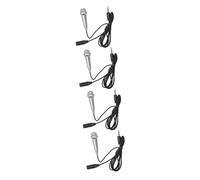 Abaodam 4pcs Portable Vocal Microphones Small Handheld Miniature Microphone for Mobile Phone for Singing and Recording the Go