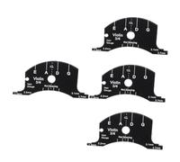 Abaodam 4pcs Practical Violin Bridge Tool Template for Accurate Chord Measurement Black Essential Violin Part for Instruments