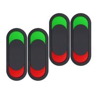 Abaodam 4pcs Privacy Sign Slider Door Indicator 6x15cm Black No Text for Office Home Restroom Vacant Occupied Status Switch Sign