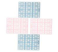Abaodam 4pcs Rabbit Cage Mats Sturdy Bunny Foot Pads for Small Animals Wear-Resistant PET Floor Cushions for Hamsters and Guinea Pigs