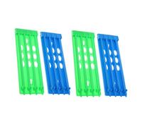 Abaodam 4pcs Racing Pigeon Leg Rings Rack Plastic Holder Stand Storage Frame for Pigeon Foot Bands Space-saving Multi-color Blue Green Accessories