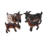 Abaodam 4pcs Realistic Goat and Lamb Figurines Boys and Girls Learning and Home Decoration Farm Animal Toys for Cake Toppers Enhancing Parent-boy Girl Interaction and Family Bonding