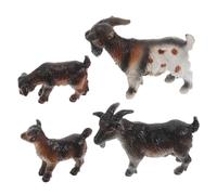 Abaodam 4pcs Realistic Goat and Lamb Figurines Set Educational Farm Animal Toys for Boys and Girls Learning and Home Decoration Cake Toppers for Family Interaction