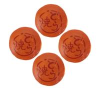 Abaodam 4pcs Realistic Japanese Dorayaki Snack Model Lifelike Faux Cake Props with Texture for Photography Kitchen Decor Advertising and Event Staging
