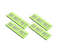 Abaodam 4Pcs Reflective Service Dog Patches for Harness Self-adhesive Reusable Safety Badges Comfortable Breathable Material for Training and Daily Wear