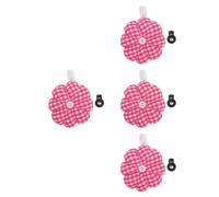 Abaodam 4pcs Reusable Pin Cushion with Elegant Floral Fabric Design Soft Stitch Cushion for Sewing and Needle Storage Household Sewing Tool for Knitting and DIY Craft