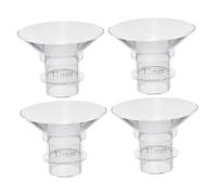 Abaodam 4pcs Reusable Silicone Flange Inserts Replacements for Breast Pump Parts Wearable Pump Inserts Compatible Bellababy Breast Convenient for Daily Use