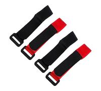 Abaodam 4pcs Rooster Crowing Collars Safe Poultry Neck Belt Durable for Chickens Ducks Geese Includes Red Black Collars