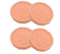 Abaodam 4pcs round Terracotta Bread Basket Warmer Set for Efficient Food Warming and Multipurpose Use, Stoneware Insulation Sheets for Tortillas and Bagels on Party Table Warmers Or