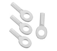 Abaodam 4pcs Security Cord End Terminal Connectors for Fitness Equipment Durable Metal Wire Rope Eyelets for Gym Pulley Weight Lifting Machines Effortless Replacement Safe Connection