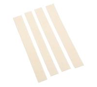 Abaodam 4pcs Self-adhesive White Felt Strips for Instrument Keys, Lightweight Flute Accessories Preventing Wear and Tear, for Musical Instruments Practice and Silencing