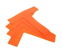Abaodam 4pcs Shaped Sports Court Markers Set Weatherproof Flat Boundary Pads for Soccer Football Tennis Basketball Volleyball Training Anti-slip Precision Field Layout for Agility Drills