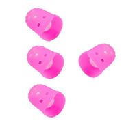 Abaodam 4pcs Silicone Guitar Fingertip Protectors Finger Caps Sore Relief Reusable Comfortable for Ukulele Banjo Mandolin