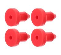 Abaodam 4Pcs Silicone Kayak Drain Plugs Red Push-In Anti-Leak Scupper Stoppers for Canoe and Kayak Drain Holes, Waterproof Boat Accessories for Outdoor Water Sports