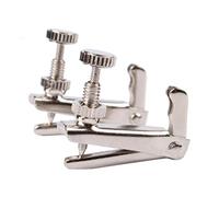 Abaodam 4pcs Silver Violin String Adjuster Fine Tuners for Precise Tuning Easy Installation High Gloss Finish Design for Violins