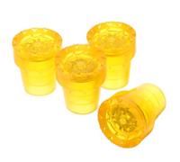 Abaodam 4pcs Slip Pad Rubber Head Cane Tips Walking Pole Tips Non-Slip Crutch Feet Walking Stick Ends Replacement