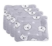 Abaodam 4pcs Small Animal Cage Blanket Soft Cloth Warm Cozy Skin-friendly Sleeping Mat for Guinea Pigs and Small Animals Pet Bedding