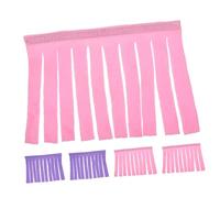 Abaodam 4Pcs Small Animal Hideout Door Curtain for Guinea Pigs and Hamsters Forest Hut Style Hammock and Hideaway Soft Decorative Tassel Design Pet Cage Accessory