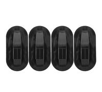 Abaodam 4pcs Snaps-on Paddle Storage Holder for Inflatable Boats and Kayaks, Wear-resistant Plastic Oar Holder Clips with Offset Opening Design for Row Boat Paddle Rack